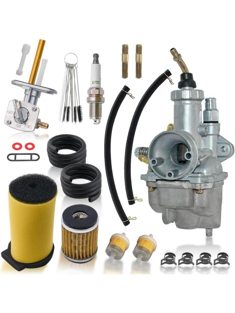 Carburetor for Yamaha Timberwolf 250, Grizzly 125 & Breeze 125 - Includes Fuel
